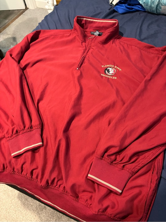 Other - Vintage Florida State University Quarterzip Pullover Men's XXL Chase Edward Red